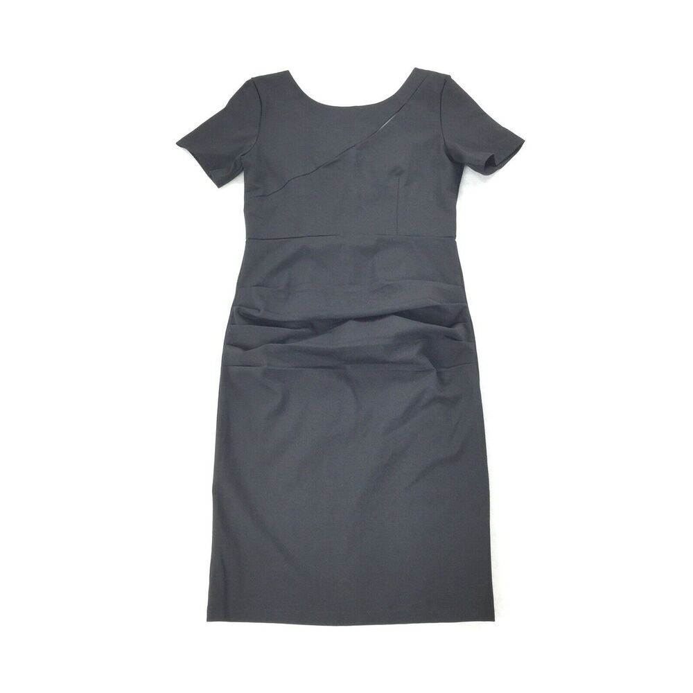 Metisu Designer Maternity Dress Size Extra Large Womens Solid Black Bodycon